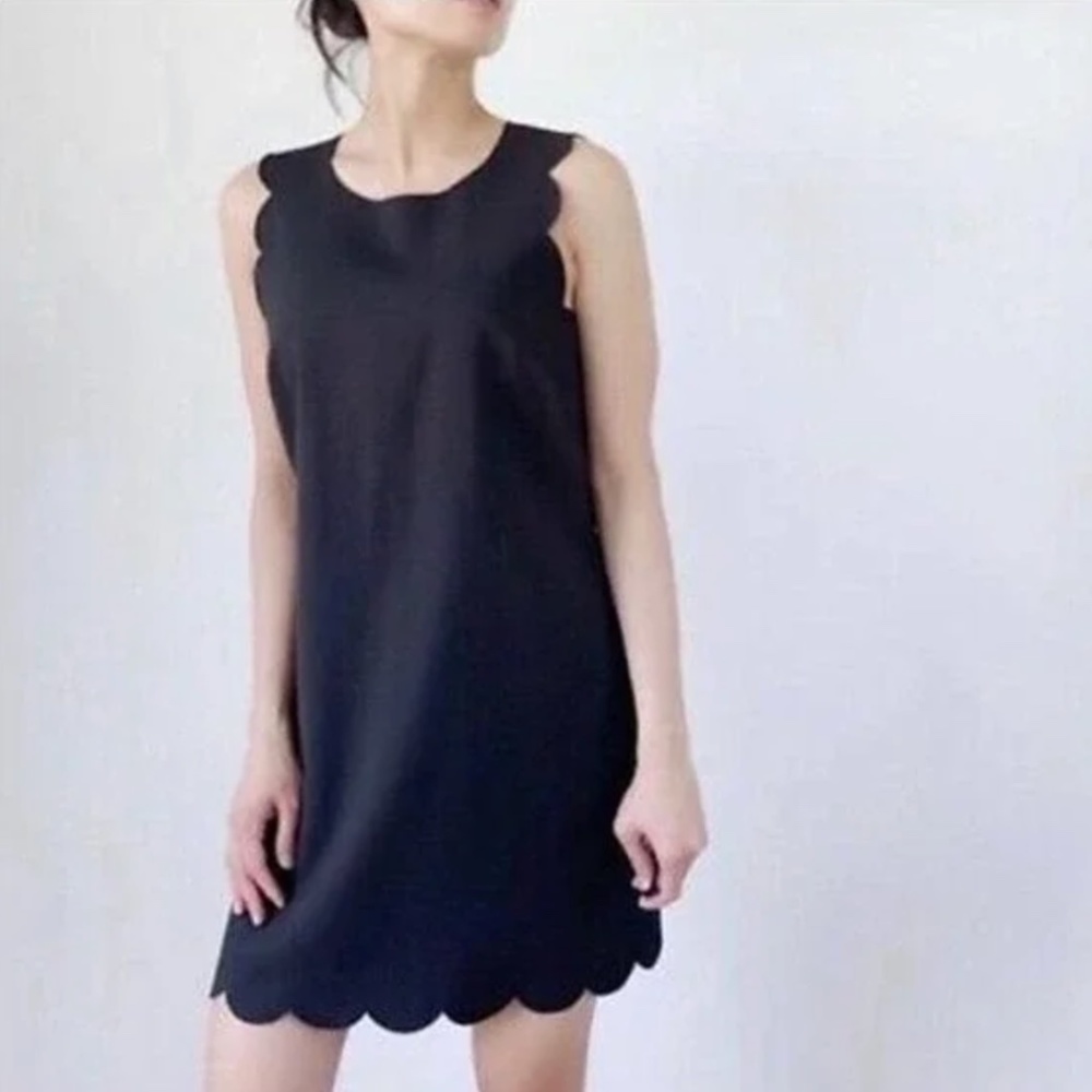 J. Crew Scalloped Hem Sleeveless Mini Dress - Size 0